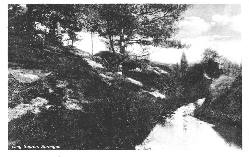 965723 Laag Soeren Gld Sprengen 1935 Gelopen met postzegel, Verzamelen, Ophalen of Verzenden, 1920 tot 1940, Gelopen, Gelderland
