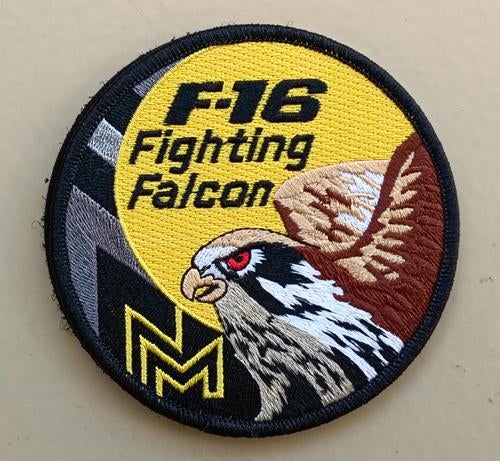 patch KLu F-16 swirl, Ophalen of Verzenden, Luchtmacht, Nederland, Embleem of Badge