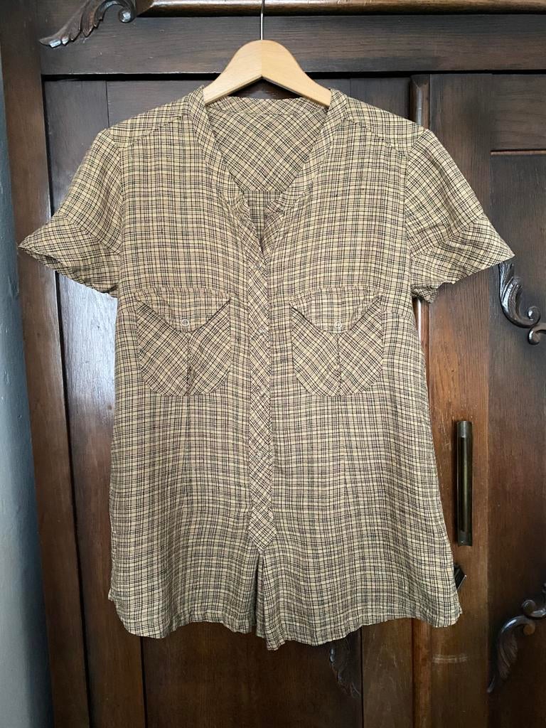 Mooie linnen blouse met drukknoopjes mt.36 Isabel Marant, Kleding | Dames, Ophalen of Verzenden, Zo goed als nieuw, Maat 36 (S)