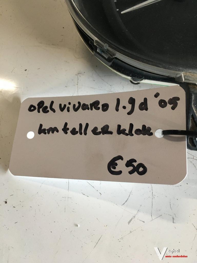 Opel Vivaro Renault Trafic 1.9 D 2005 Km Tellerklok, Gebruikt, -, -, Ophalen of Verzenden