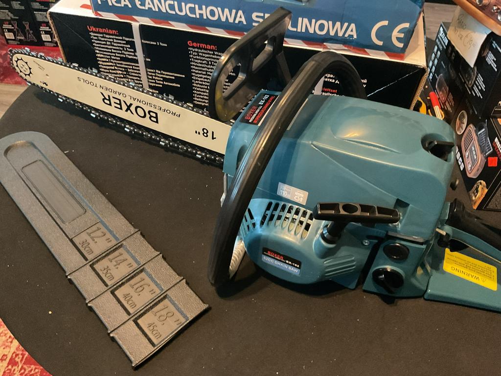 Benzine kettingzaag 52 cc 18 inch 45 cm nieuw, Doe-het-zelf en Verbouw, Gereedschap | Zaagmachines, Kettingzaag, Nieuw, Ophalen of Verzenden