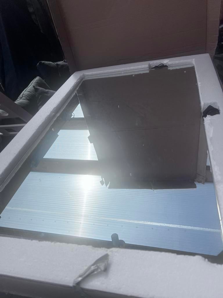 Vida XL Badkamerspiegel 100x60cm met LED verlichting, Huis en Inrichting, Badkamer | Badtextiel en Accessoires, Ophalen, Nieuw