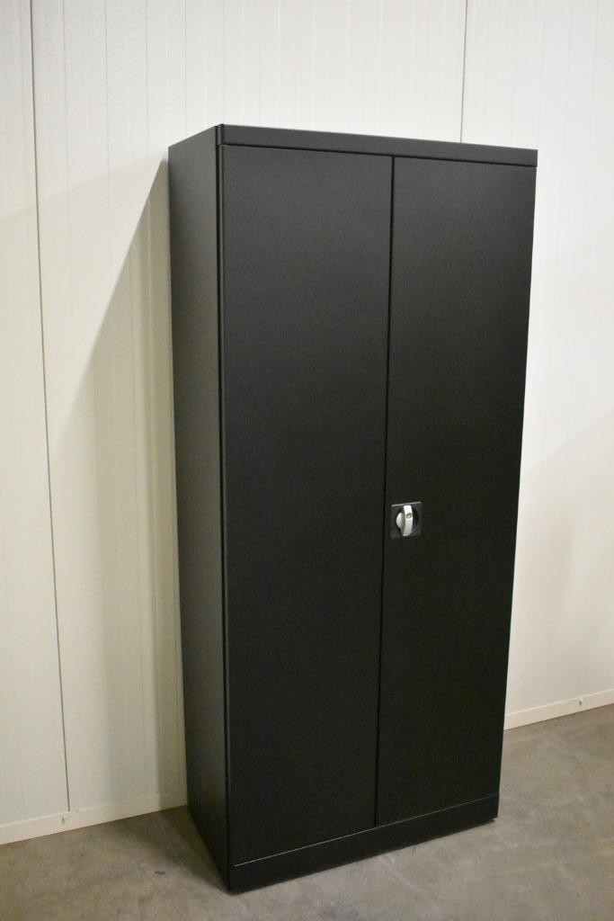 Stalen zwarte draaideurkast/archiefkast/opbergkast, Niet ingevuld, Niet ingevuld, Nieuw, Met slot