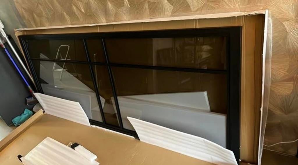 Nieuwe metalen taatsdeur 245,5 x 100 cm - halve prijs!, 215 cm of meer, Binnendeur, Nieuw, Metaal