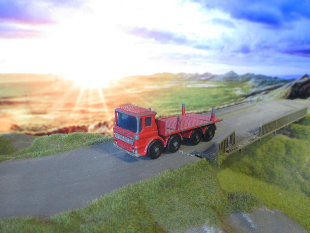 1/92 AEC Pipe Truck - Lesney Matchbox No.10d 1967-1969, Ophalen of Verzenden, Gebruikt, Auto