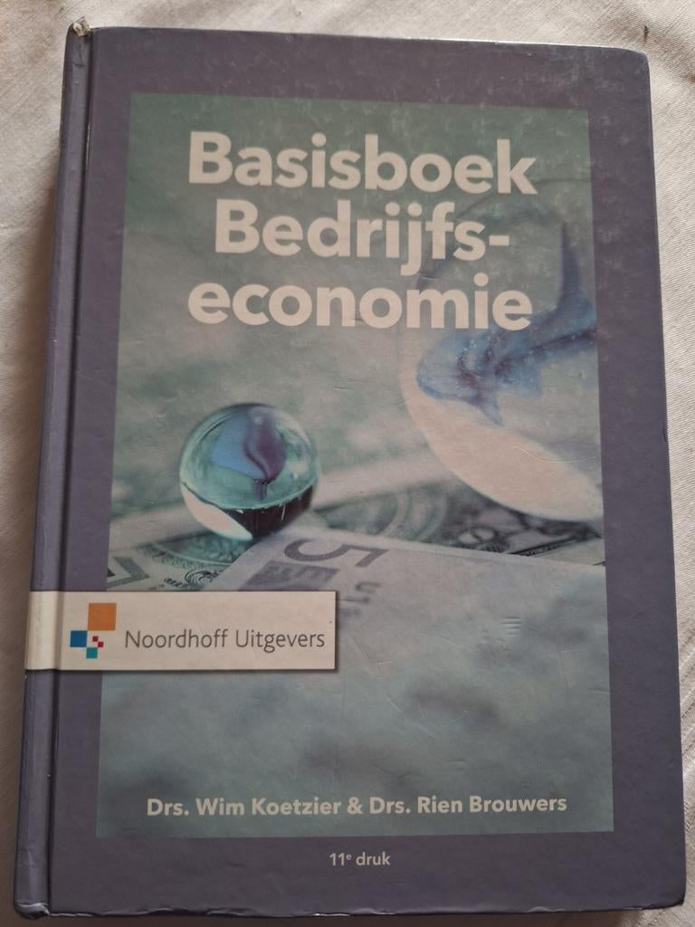 Wim Koetzier - Basisboek Bedrijfseconomie, Wim Koetzier; Rien Brouwers, Ophalen of Verzenden, Zo goed als nieuw, Economie en Marketing