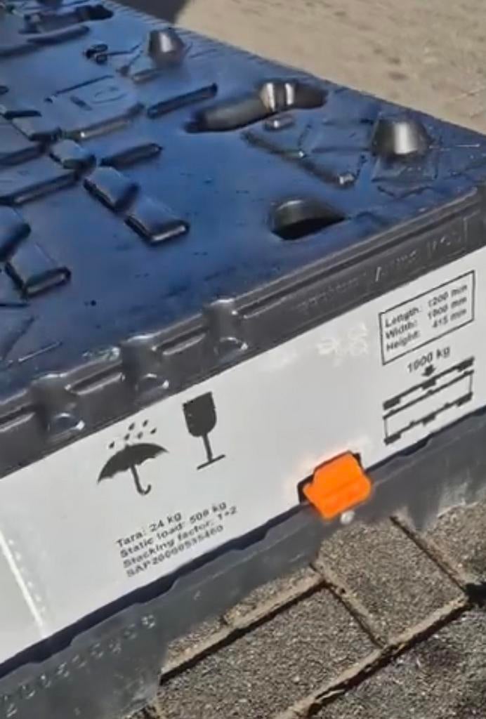 Vouwbare palletkratten 42 cm 14 stuks 300 euro, Ophalen, Unipak, ., 60 cm of meer