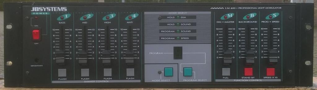 Lichtdimmer 4x1000 Watt, JB-Systems LM-400, Gebruikt, Geluidgestuurd, Ophalen of Verzenden, Jb-systems
