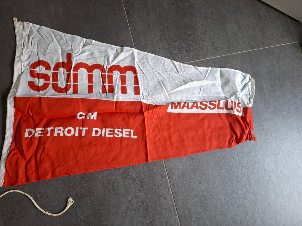 Sdmm detroit diesel gm vlag, Ophalen of Verzenden, Zo goed als nieuw, Reclamebord