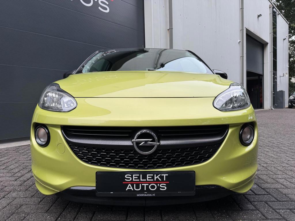 Opel ADAM 1.4 Slam 101 Pk Climate/Cruise/Bluetooth/Leder/17, Gebruikt, Zwart, 4 stoelen, Leder en Stof
