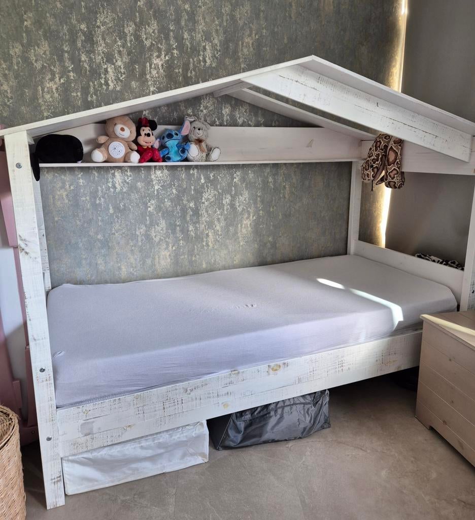 Huisjesbed, 85 tot 100 cm, Zo goed als nieuw, 180 cm of meer, Ophalen