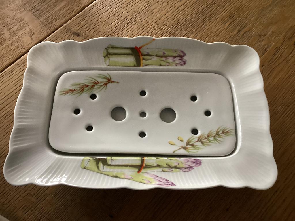 Asperge schaal, Huis en Inrichting, Keuken | Servies, Ophalen of Verzenden, Overige stijlen, Porselein, Schaal of Schalen