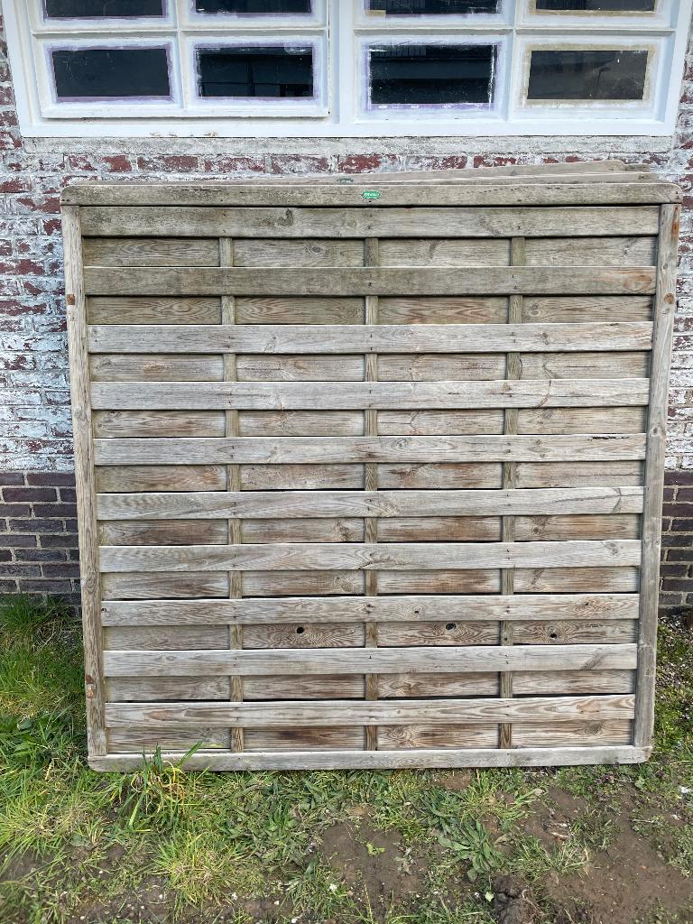 Schutting tuinscherm, Tuin en Terras, Ophalen, Minder dan 3 meter, Hout, 1 tot 2 meter