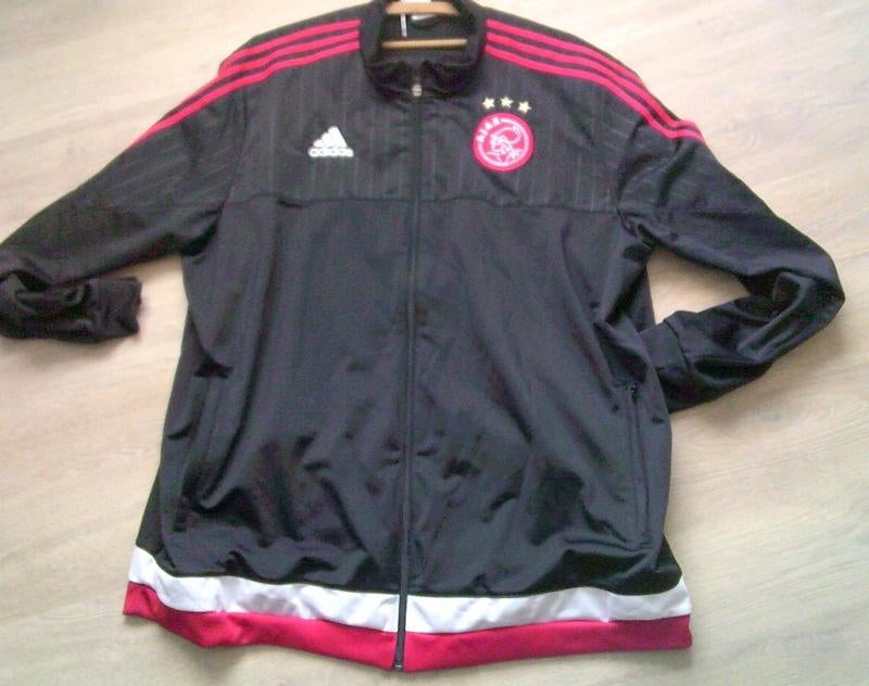ADIDAS zwart met rood AJAX vest trainings jasje 3XL, Kleding | Heren, Sportkleding, Zwart, Overige typen, Overige maten, Ophalen of Verzenden