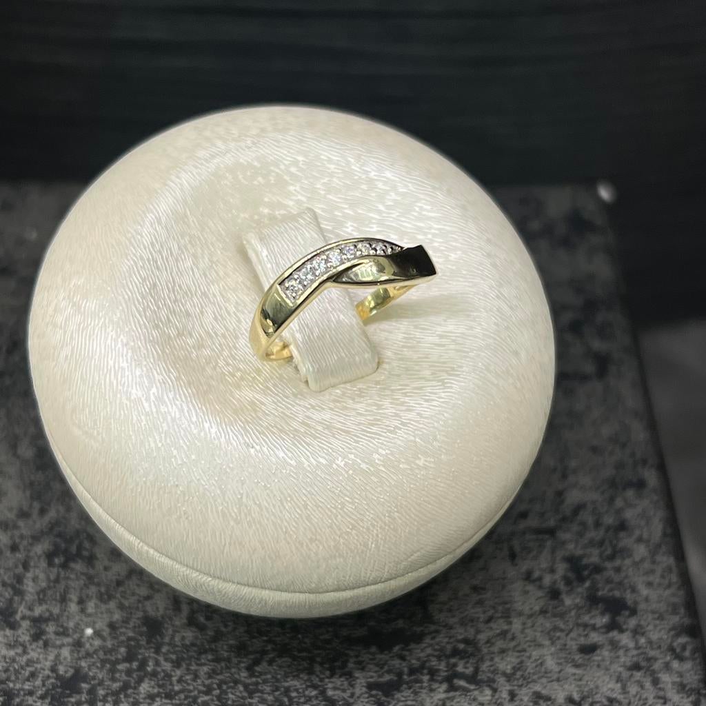 14 karaat gouden ring prachtig model, Ophalen of Verzenden, Nieuw, Goud, Dame