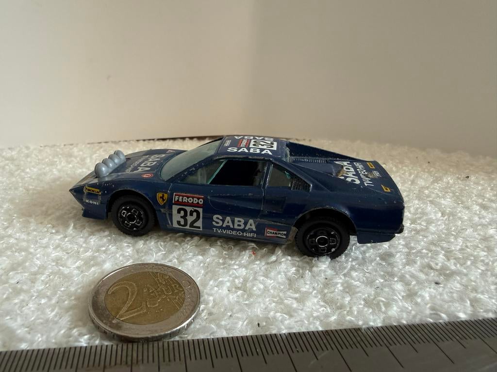 Bburago Ferrari 308 GTB Rally Saba #32 (jaren '80), Ophalen of Verzenden, Gebruikt, Auto, Overige merken