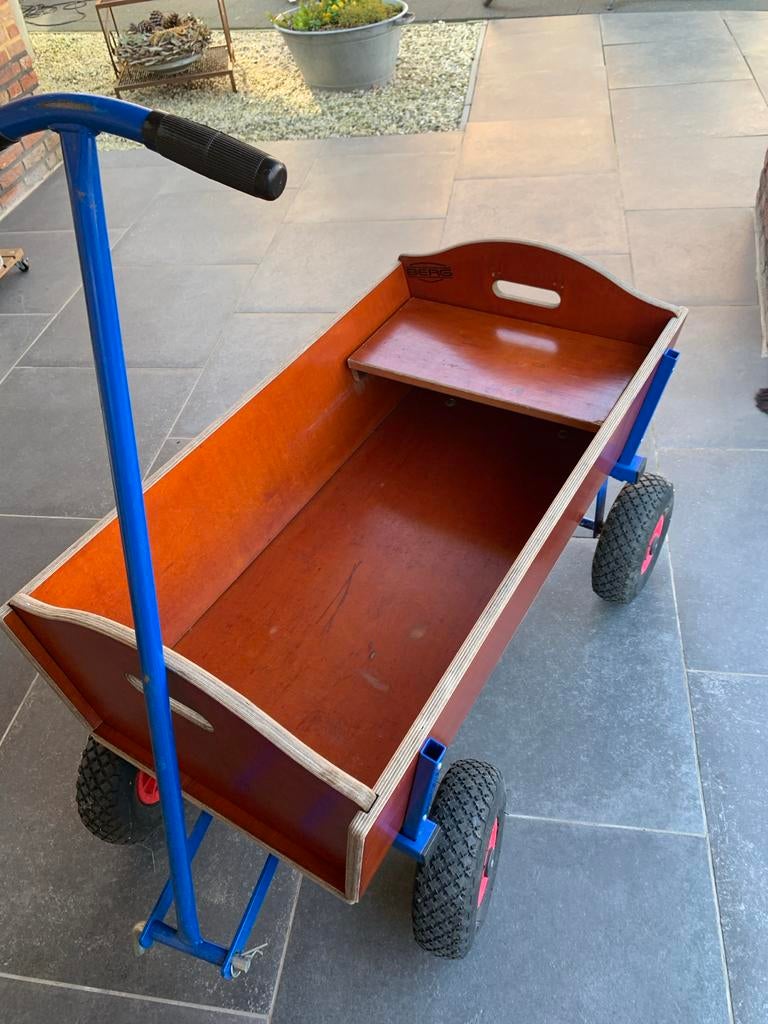 Stevige houten bolderkar van BERG incl bankje GERESERVEERD, Caravans en Kamperen, Ophalen, Gebruikt