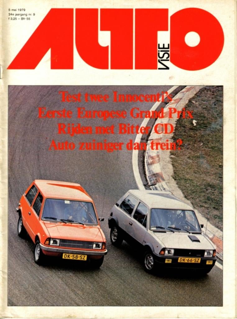 Autovisie dubbeltest Innocenti 90L en De Tomaso, Ophalen of Verzenden, Gelezen, Overige merken