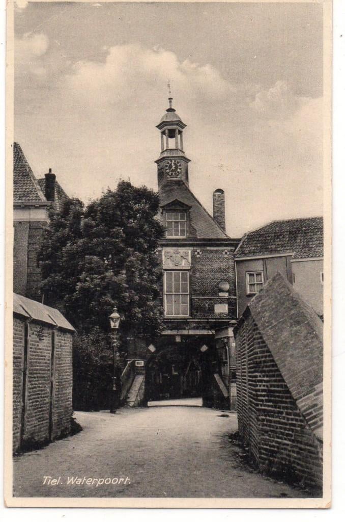 Tiel  Waterpoort, Ophalen of Verzenden, 1940 tot 1960, Ongelopen, Gelderland