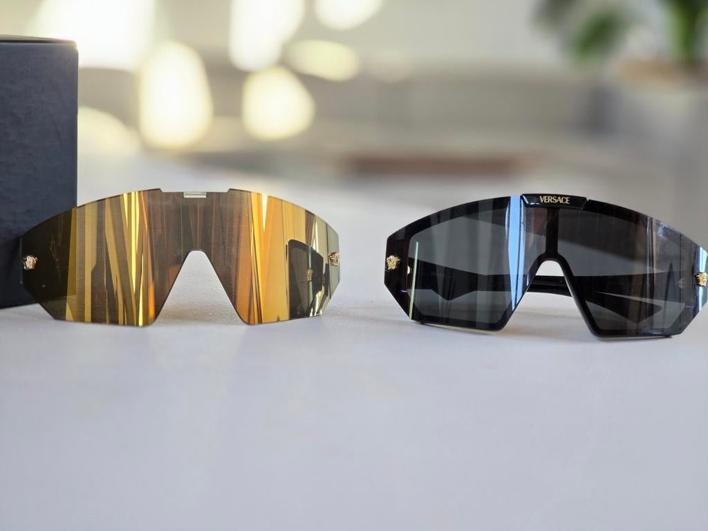 Versace Zonnebril met verwisselbare glazen, Sieraden, Tassen en Uiterlijk, Zonnebrillen en Brillen | Dames, Zonnebril, Zwart, Gianni Versace