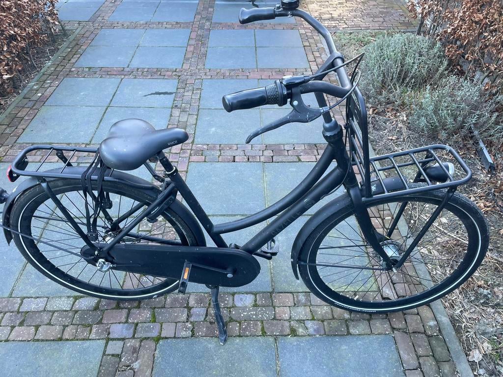 Gazelle puur dames fiets mat zwart, 53 tot 56 cm, Ophalen, Zo goed als nieuw, Versnellingen