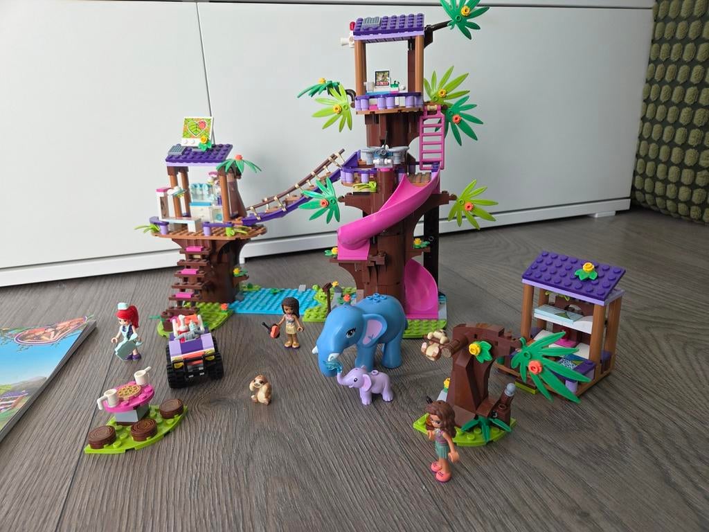 Lego Friends Jungle Reddingsbasis 41424 compleet, Ophalen of Verzenden