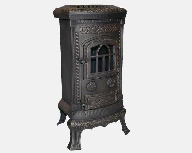 Gietijzeren Houtkachel | Nordflam Plato Patina (6 KW), Huis en Inrichting, Kachels, Niet ingevuld, Niet ingevuld, Ophalen of Verzenden