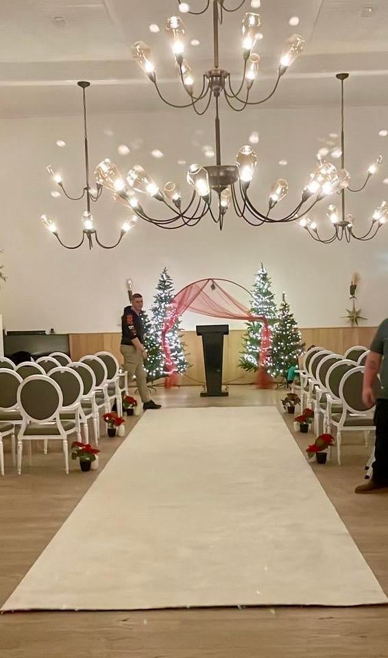 Witte loper voor bruiloft/evenementen, Huis en Inrichting, Stoffering | Tapijten en Kleden, Ophalen, Gebruikt, Wit, 200 cm of meer