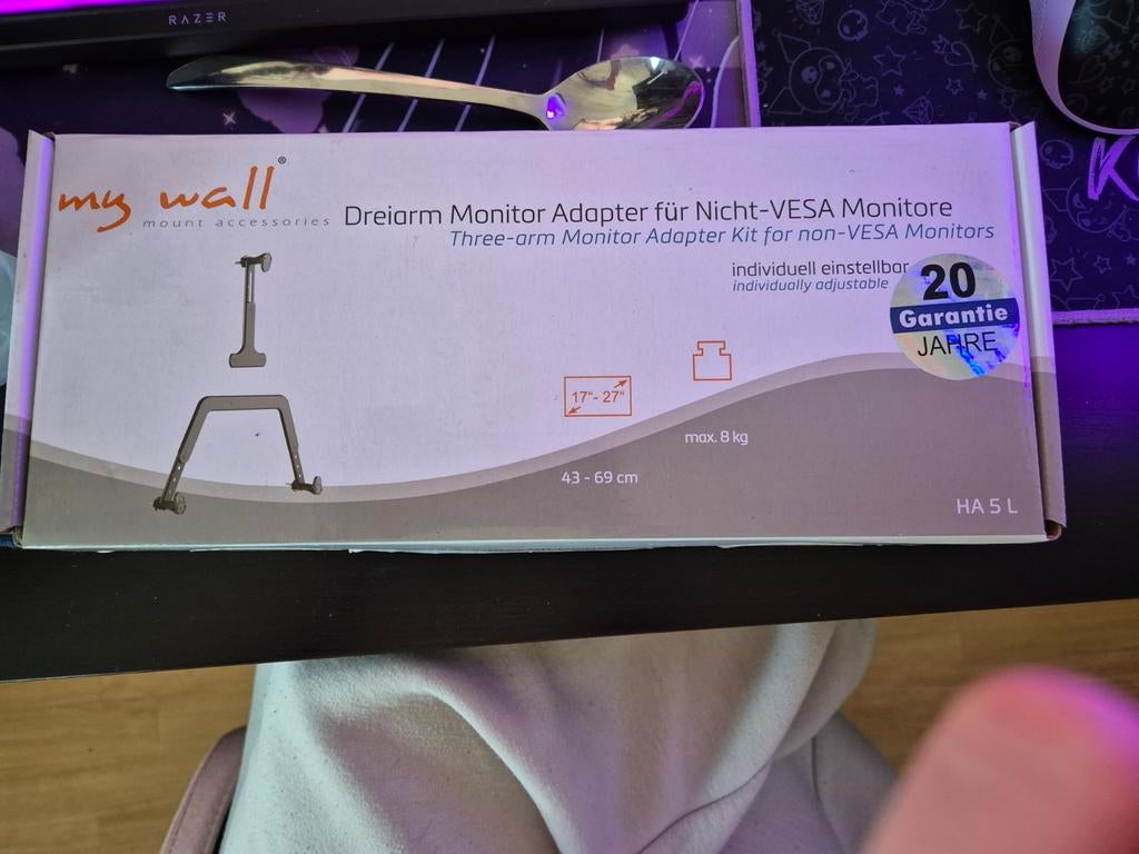 My Wall Monitor Adapter voor Niet-VESA Monitoren, Computers en Software, Monitoren, Ophalen of Verzenden, Nieuw, My Wall