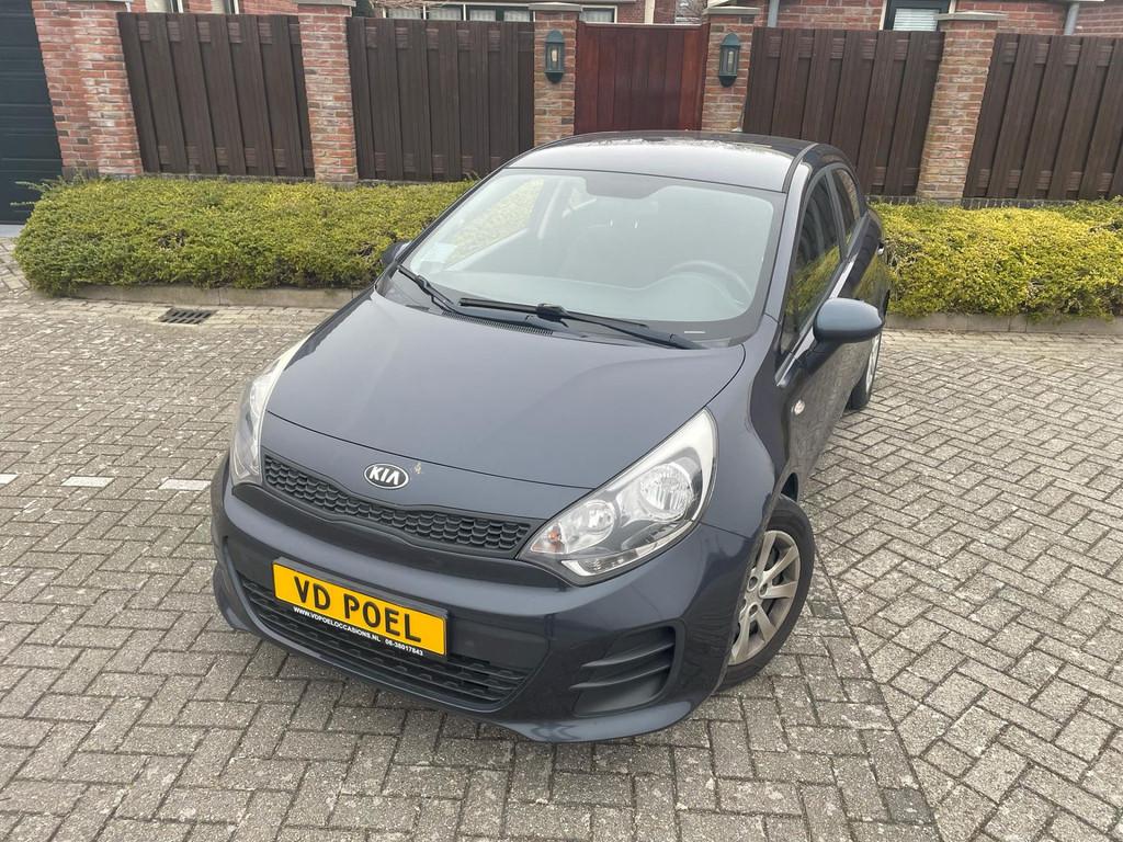 Kia Rio 1.2 CVVT DynamicLine NAVI AIRCO CAMERA BLUETOOTH NAP, 1027 kg, Gebruikt, Zwart, 4 cilinders