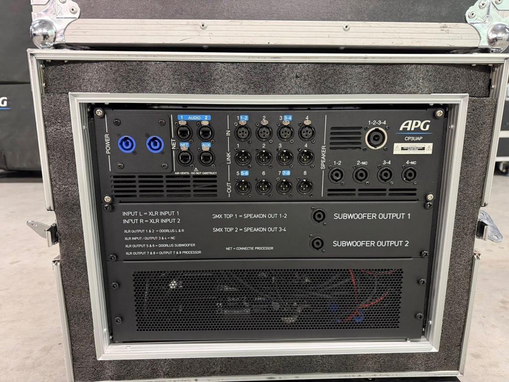 APG/Powersoft versterkerset, Gebruikt, Overige typen, 120 watt of meer, Ophalen