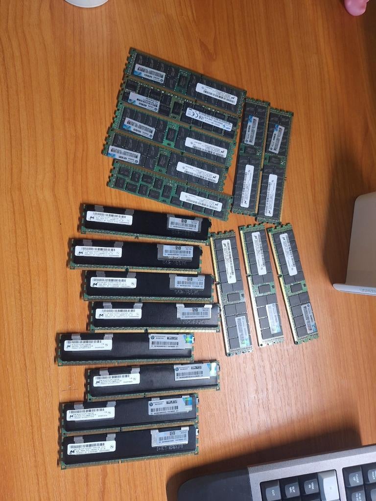DDR 3 ram ECC, HP 10x16gb en 8x8 gb HP, Computers en Software, RAM geheugen, Ophalen of Verzenden, DDR3, Desktop