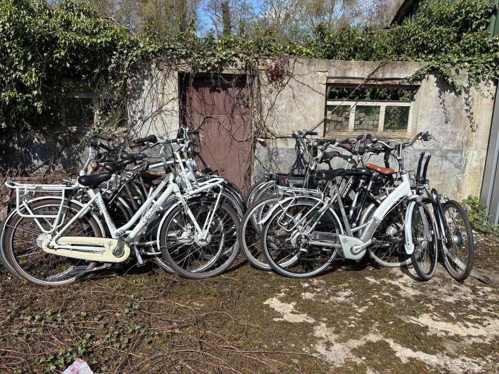 Partij defecte elektrische fietsen opknap/export 12 stuks, Ophalen of Verzenden, Gebruikt
