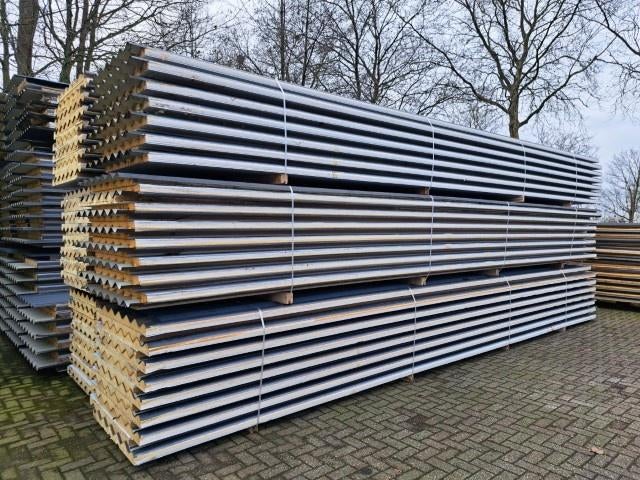 ecopanelen gebruikt 40/80mm, 7680 lang, antraciet, dakplaat, Ophalen, Gebruikt, 250 cm of meer, Overige typen