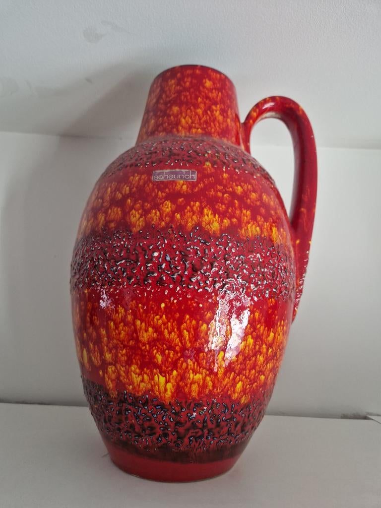 Set van 3 Scheurich vazen - West-Duits aardewerk, Ophalen of Verzenden