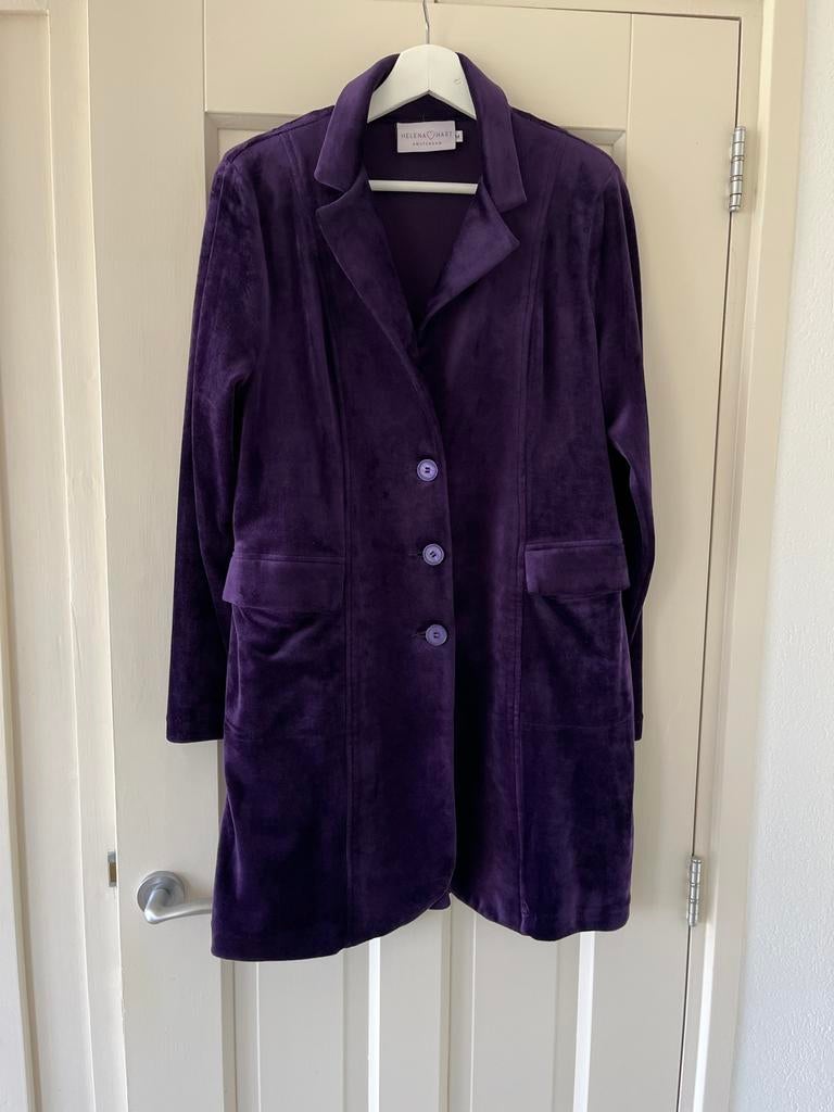 Fluwelen blazer van Helena Hart, Kleding | Dames, Maat 38/40 (M), Paars, Ophalen of Verzenden, Jasje