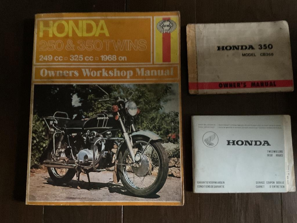 HONDA CB350 documentatie, Motoren, Ophalen of Verzenden, Honda