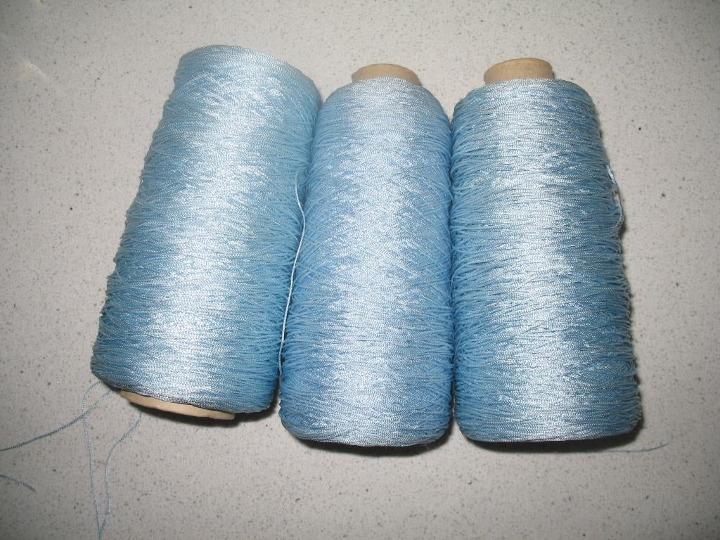 Galon Garen Glanzend Wolkjes Blauw *Mooi en Apart, Ophalen, Nieuw