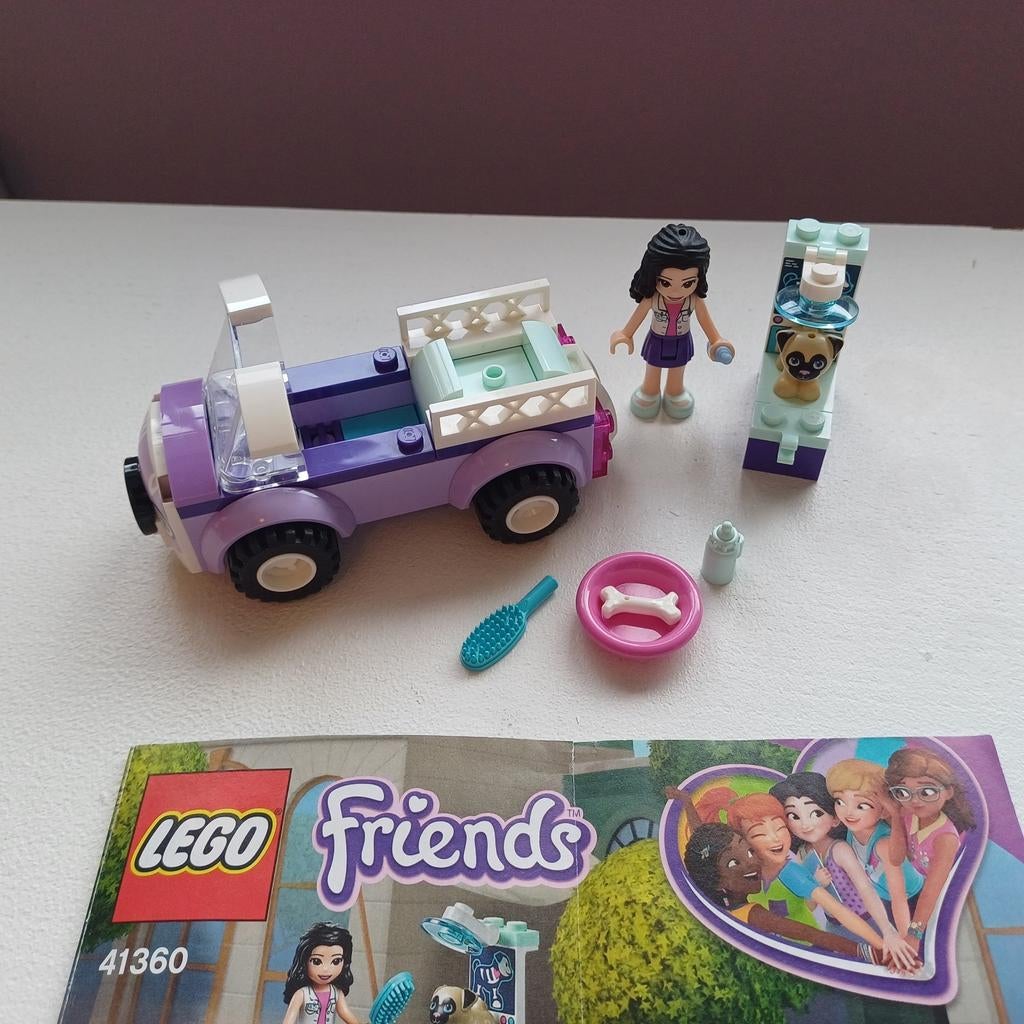 Lego Friends 41360 Emma's Mobiele Dierenkliniek compleet, Kinderen en Baby's, Speelgoed | Duplo en Lego, Ophalen of Verzenden