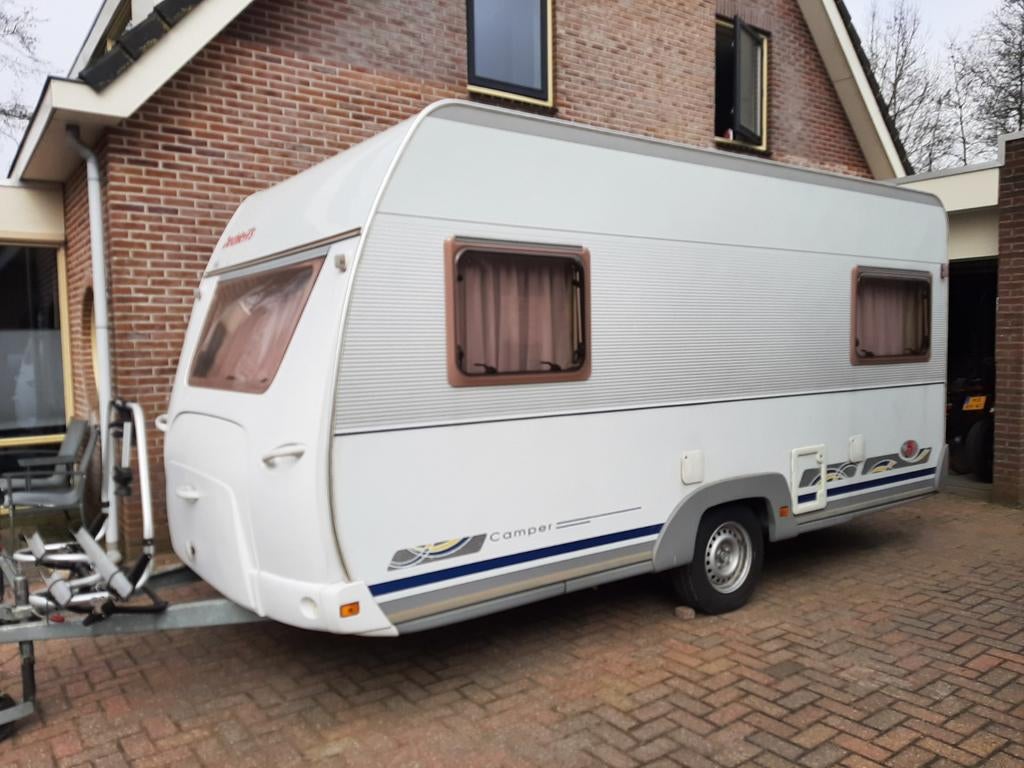 Dethleffs Camper 430 DB, Caravans en Kamperen, Caravans, Standaardzit, Dwarsbed, Particulier, Disselslot