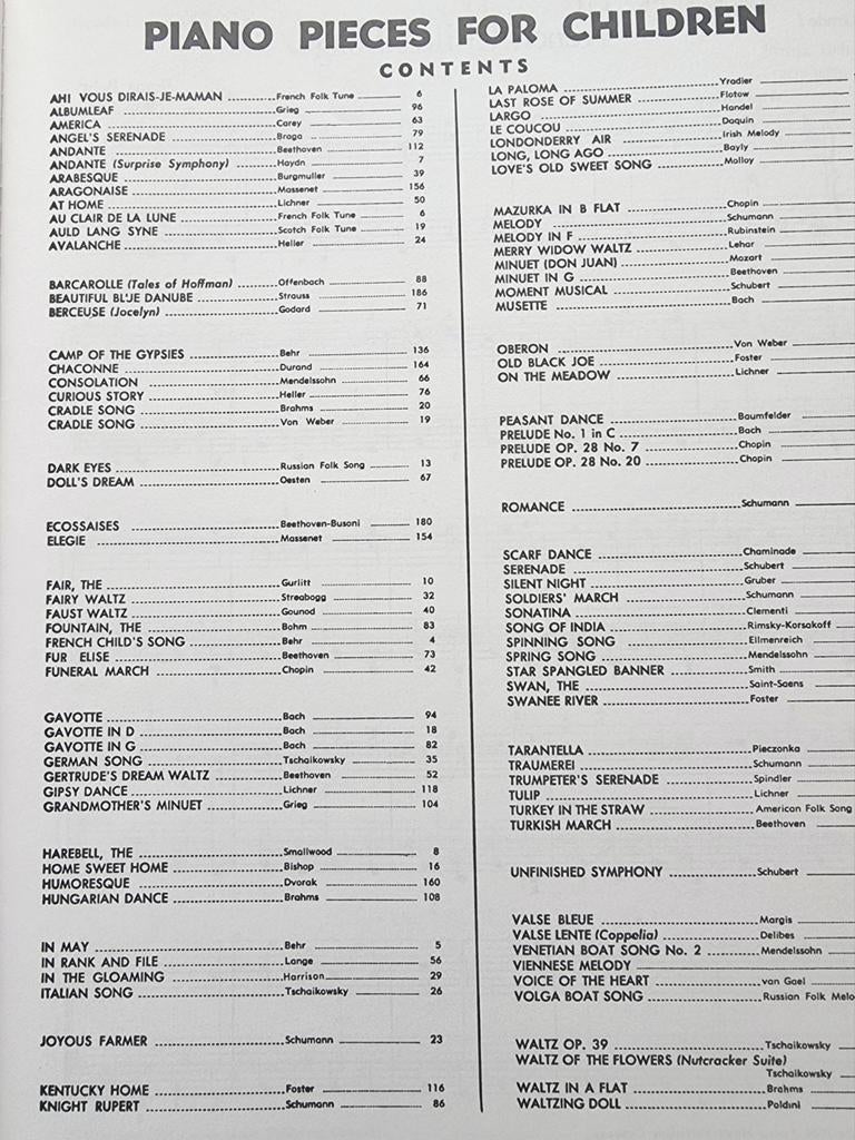 Everybody's Favorite Piano Pieces for Children bladmuziek, Muziek en Instrumenten, Bladmuziek, Klassiek, Ophalen of Verzenden