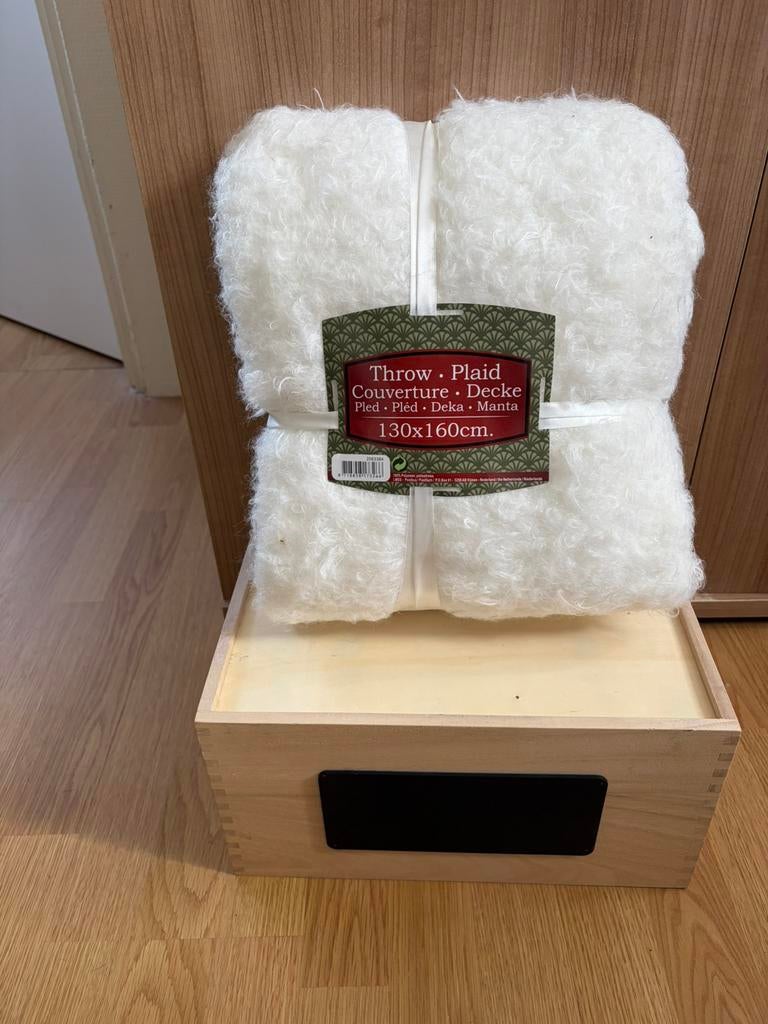 Ongebruikt plaid 130x160, Ophalen of Verzenden, Nieuw