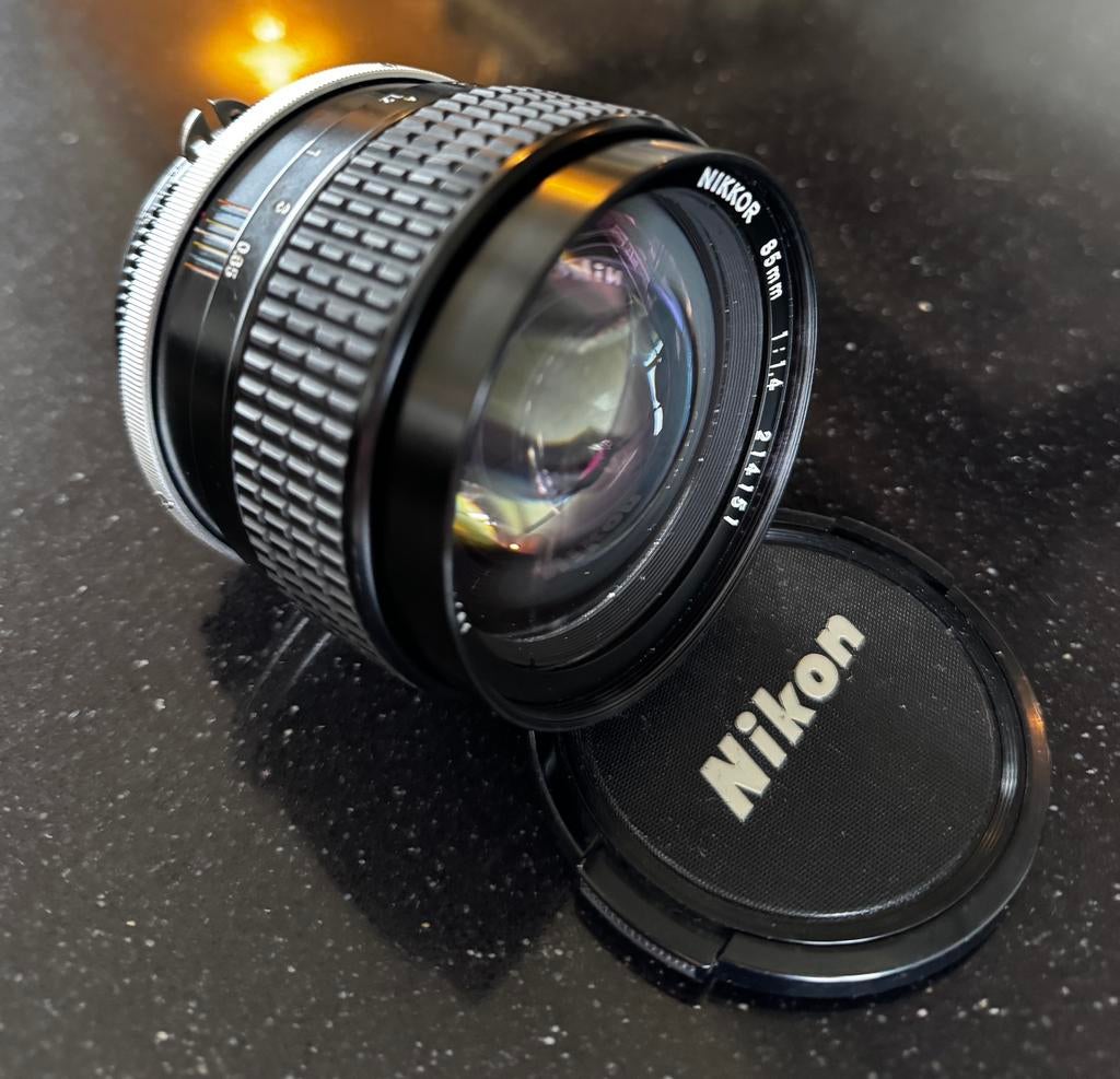 Nikkor 85mm f/1.4 AI‑s – klassieke portretlens, Audio, Tv en Foto, Fotografie | Lenzen en Objectieven, Ophalen of Verzenden, Gebruikt