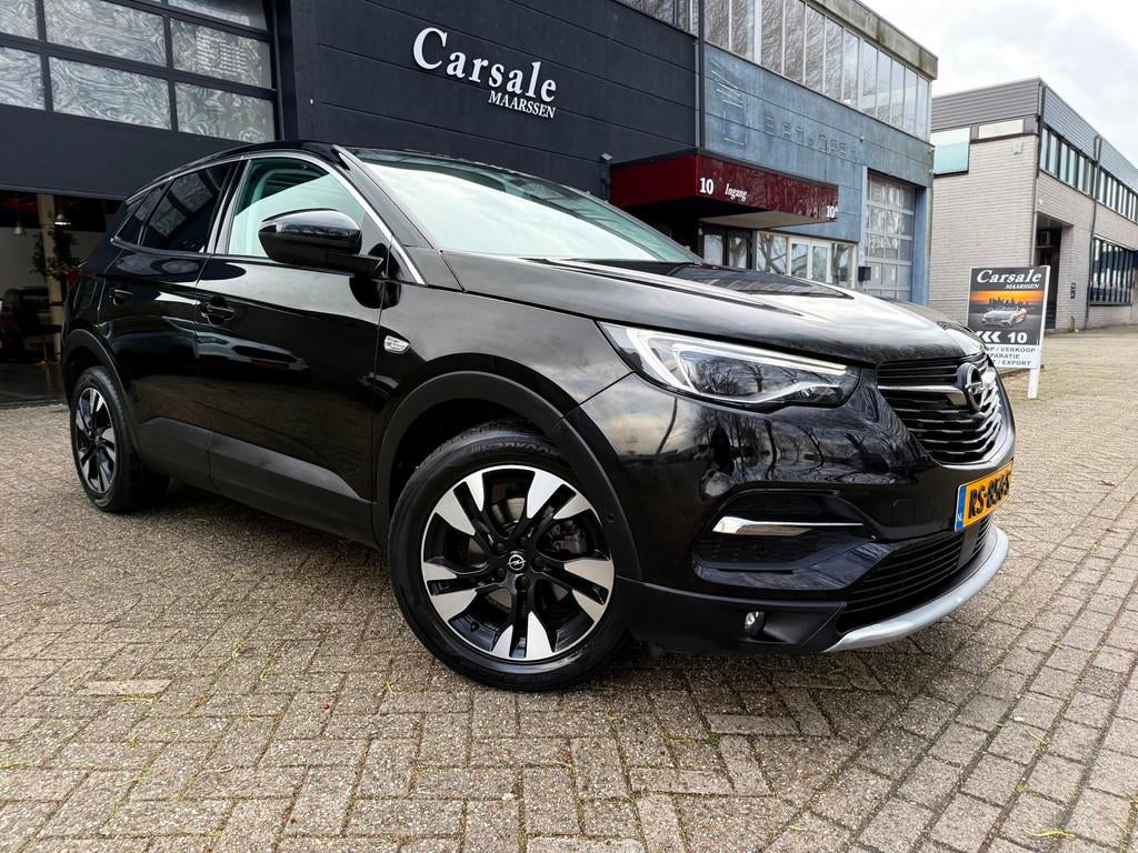 Opel Grandland X 1.2 Turbo Innovation glas dak stoel koeling, Gebruikt, 1199 cc, Zwart, 19 km/l