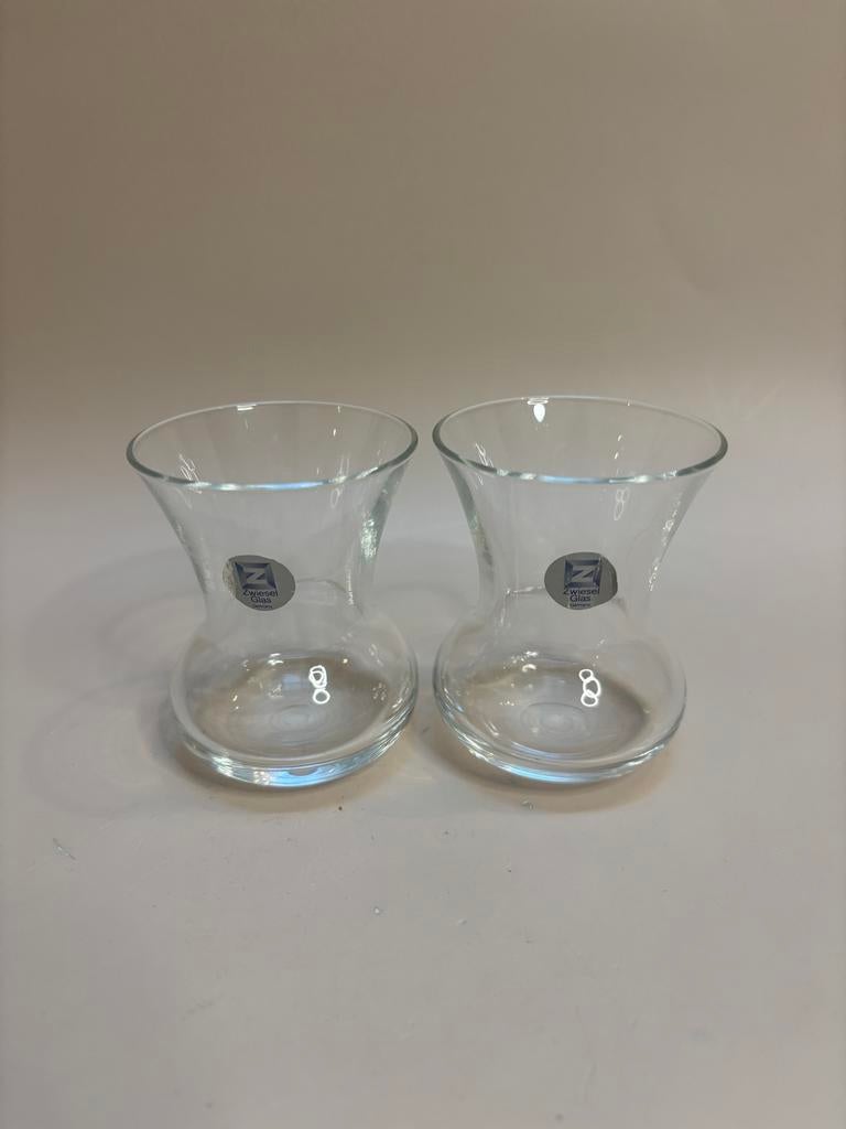 Schott Zwiesel mini vaasjes 2 stuks, Overige kleuren, Ophalen of Verzenden, Minder dan 50 cm, Glas