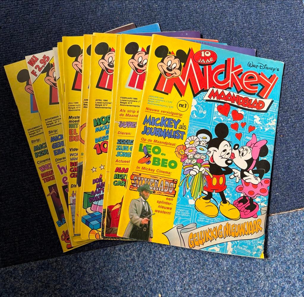 Mickey Maandblad uit 1986, compleet, Boeken, Ophalen of Verzenden, Gelezen, Overige typen