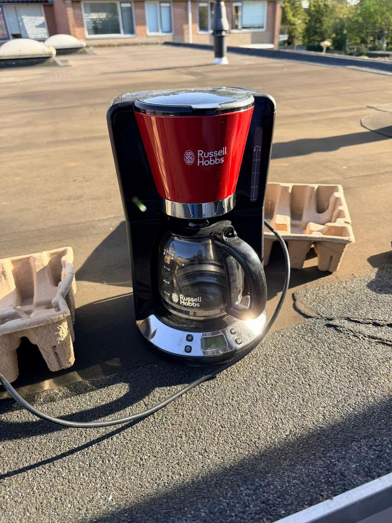 Russel Hobbs filterkoffiezet apparaat met timer, Ophalen, 10 kopjes of meer, Koffiemachine, Gemalen koffie