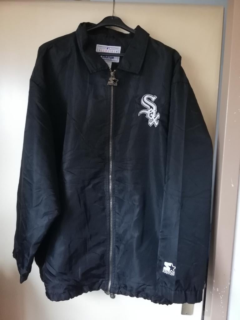 Chigago White Sox vintage Starter jacket, Zwart, Maat 56/58 (XL), Ophalen of Verzenden, Zo goed als nieuw