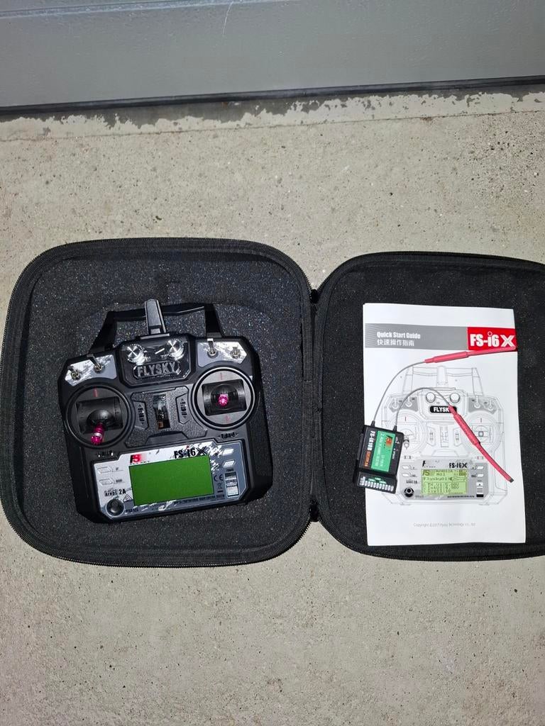 Flysky zender Fs-I6x en ontvanger FS-IA10b en tas, Ophalen of Verzenden, Nieuw, Overige typen
