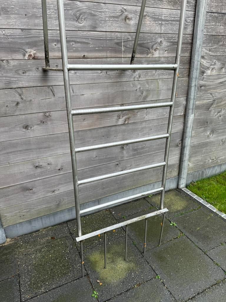 Rvs zwembadtrap, Tuin en Terras, Zwembad-toebehoren, Ophalen, Zo goed als nieuw, Ladder